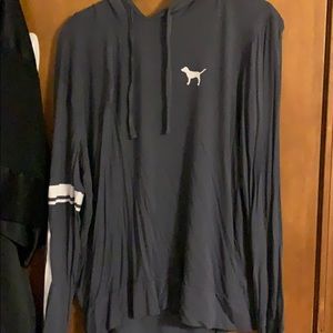 Victoria secret pink grey hoodie